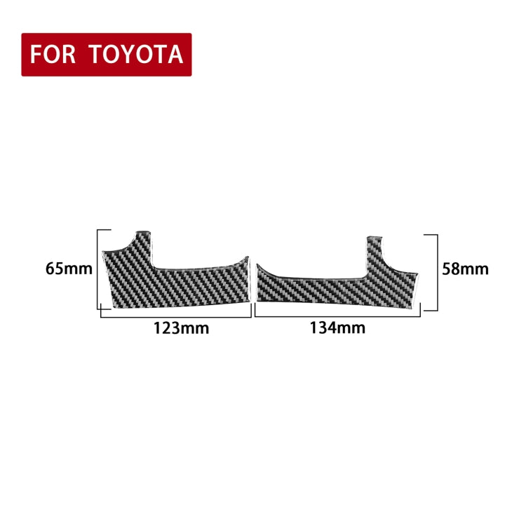 2 PCS / Set Carbon Fiber Car Dashboard Air Outlet Decorative Sticker for Toyota Tundra 2014-2018, Left Driving - In Car by buy2fix | Online Shopping UK | buy2fix