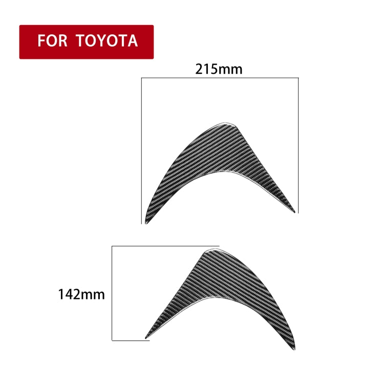 2 PCS / Set Carbon Fiber Car Front Lamp Eyebrow Decorative Sticker for Toyota GT86 / Subaru BRZ 2012-2016, Drop Glue Version - In Car by buy2fix | Online Shopping UK | buy2fix