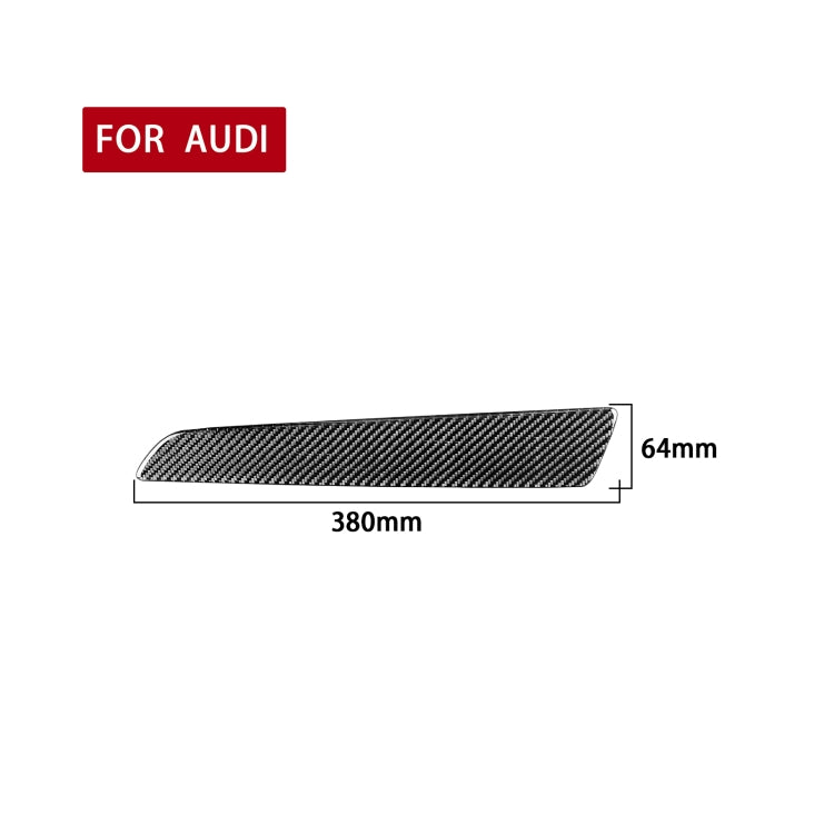 Carbon Fiber Car Co-pilot Trim Decorative Sticker for Audi Q3 2013-2018,Right Drive - In Car by buy2fix | Online Shopping UK | buy2fix