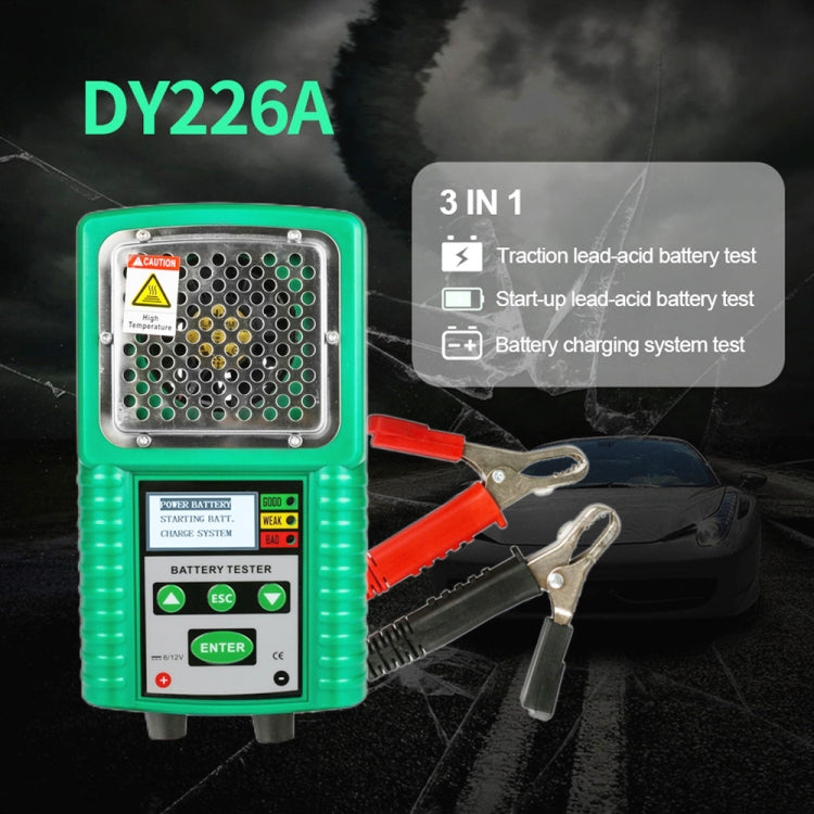 DUOYI DY226A Car 3 in 1 CCA Load Battery Charging Digital Capacity Tester - In Car by buy2fix | Online Shopping UK | buy2fix