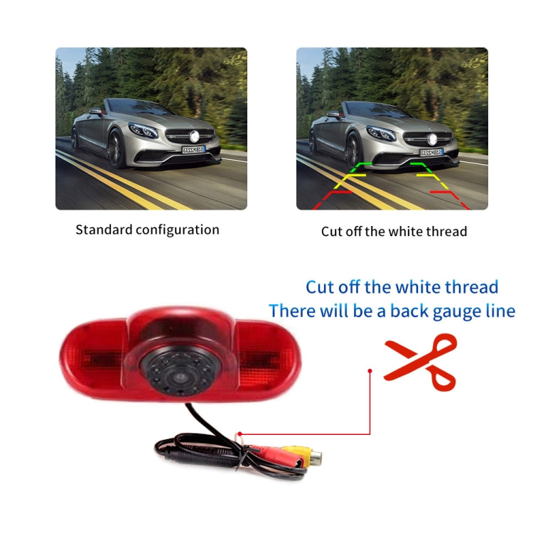 PZ464 Car Waterproof Brake Light View Camera + 7 inch Rearview Monitor for Renault / Vauxhall - In Car by buy2fix | Online Shopping UK | buy2fix