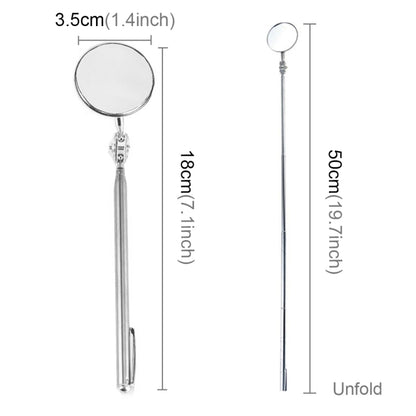 Vehicle Car Chassis Telescoping Inspection Mirror, Mirror Diameter: 3.5cm, Length: 50cm - In Car by buy2fix | Online Shopping UK | buy2fix