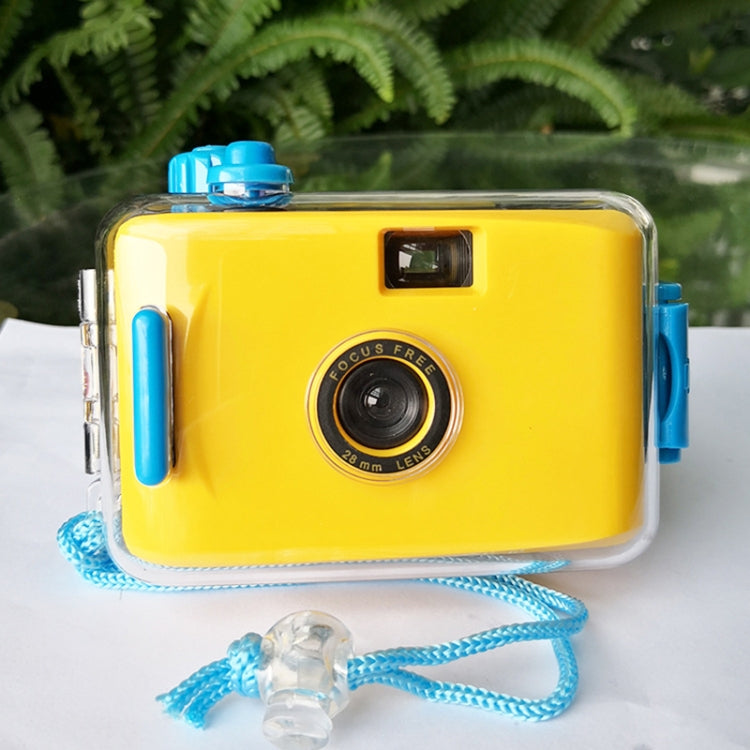 SUC4 5m Waterproof Retro Film Camera Mini Point-and-shoot Camera for Children (Yellow) - Consumer Electronics by buy2fix | Online Shopping UK | buy2fix
