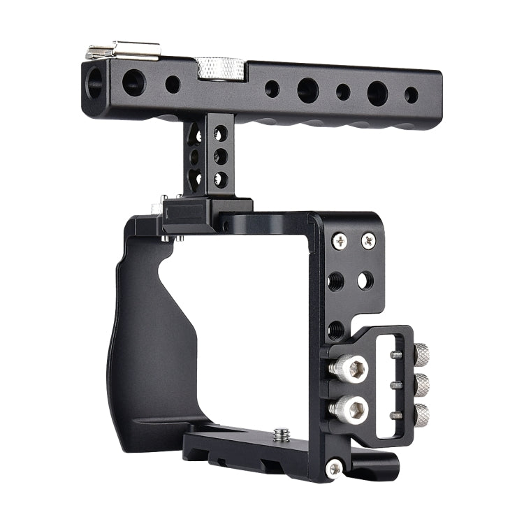 YELANGU C6 Camera Video Cage Handle Stabilizer for Sony A6000 / A6300 / A6500 / A6400(Black) - Camera Accessories by YELANGU | Online Shopping UK | buy2fix