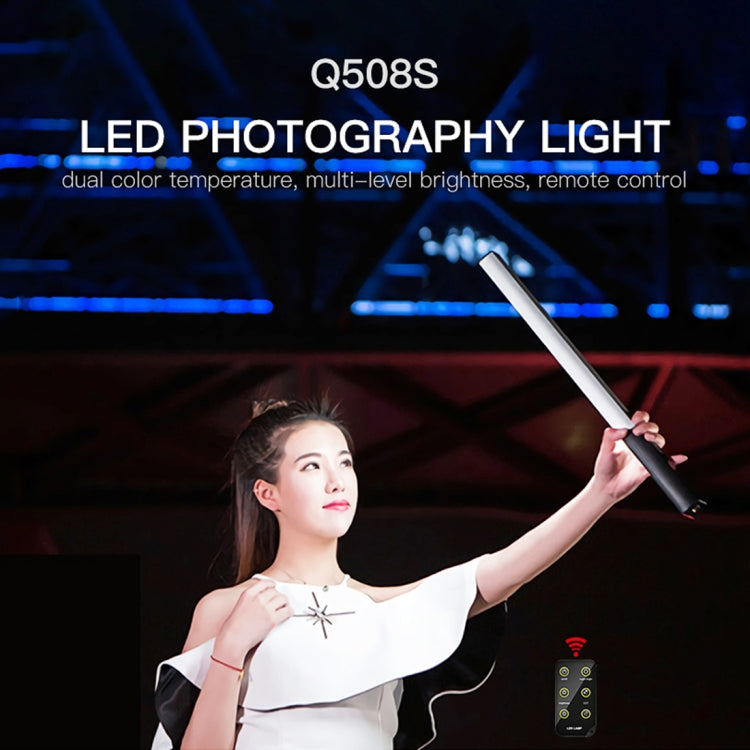 LUXCeO Q508S Dual Color Temperature 1000LM Photo LED Stick Video Light Handheld LED Fill Light Flash Lighting Lamp (Black) - Camera Accessories by LUXCeO | Online Shopping UK | buy2fix