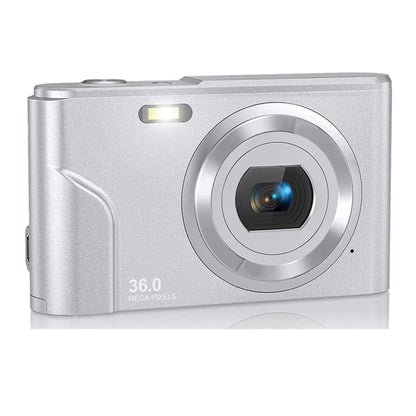 DC311 2.4 inch 36MP 16X Zoom 2.7K Full HD Digital Camera Children Card Camera, EU Plug(Silver) - Consumer Electronics by buy2fix | Online Shopping UK | buy2fix