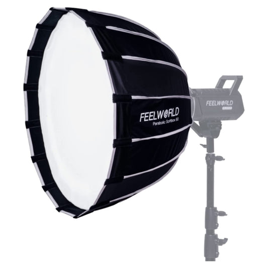 FEELWORLD FSP60 60cm Parabolic Softbox Quick Release Diffuser with Bowens Mount (Black) -  by FEELWORLD | Online Shopping UK | buy2fix