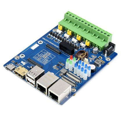 Waveshare Dual ETH Quad RS485 Base Board B for Raspberry Pi CM4, Gigabit Ethernet - LCD & LED Display Module by WAVESHARE | Online Shopping UK | buy2fix