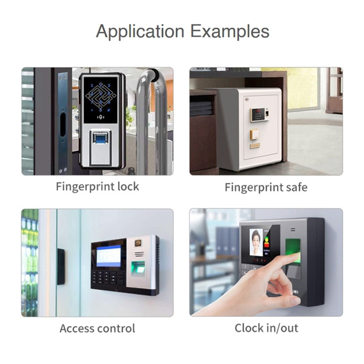 Waveshare UART Rectangle-shaped All-in-One Capacitive Fingerprint Sensor (E), Cortex Processor - Modules Expansions Accessories by WAVESHARE | Online Shopping UK | buy2fix