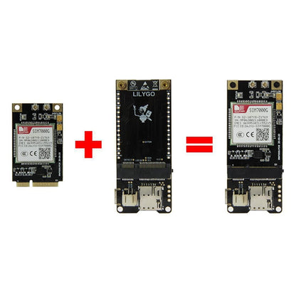 TTGO T-PCIE ESP32-WROVER-B AXP192 Chip WiFi Bluetooth Nano Card SIM Series Module Hardware Composable Development Board, SIM7600E-PCIE - Module by TTGO | Online Shopping UK | buy2fix