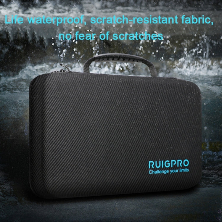 RUIGPRO Shockproof Waterproof Portable Case Box for DJI Osmo Action, Size: 33.5cm x 22.7cm x 6.3cm(Black) - DJI & GoPro Accessories by RUIGPRO | Online Shopping UK | buy2fix