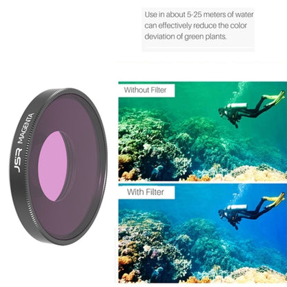 JSR Diving Color Lens Filter For DJI Osmo Action 3 / GoPro Hero11 Black / HERO10 Black / HERO9 Black(Pink) - DJI & GoPro Accessories by JSR | Online Shopping UK | buy2fix