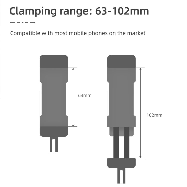 For DJI OSMO Pocket 3 Sunnylife Front Phone Holder Mount Handheld Tripod Expansion Brackets (Black) - Mount & Holder by Sunnylife | Online Shopping UK | buy2fix