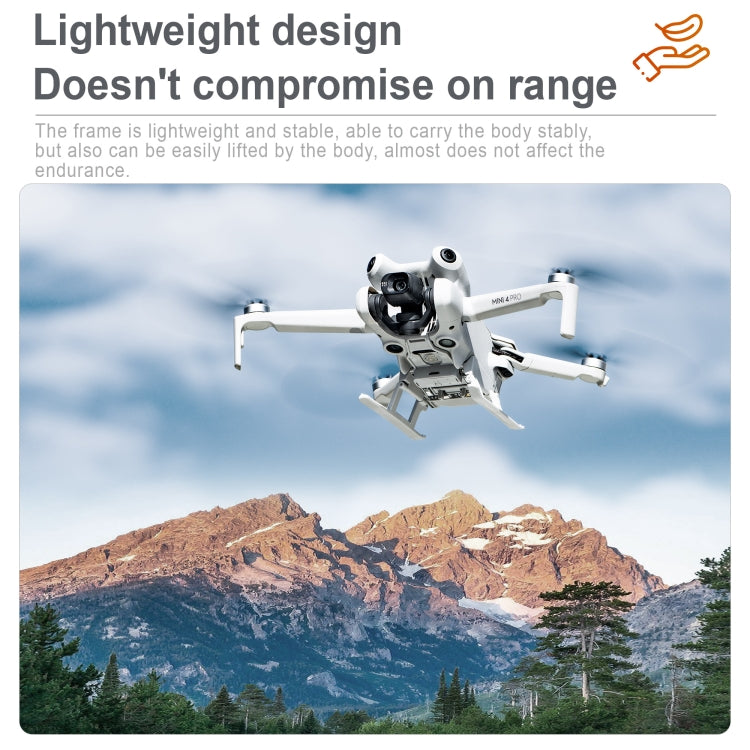 For DJI Mini 4 Pro STARTRC LED Light Folding Heightened Landing Gear Training Rack (Grey) - Other by STARTRC | Online Shopping UK | buy2fix