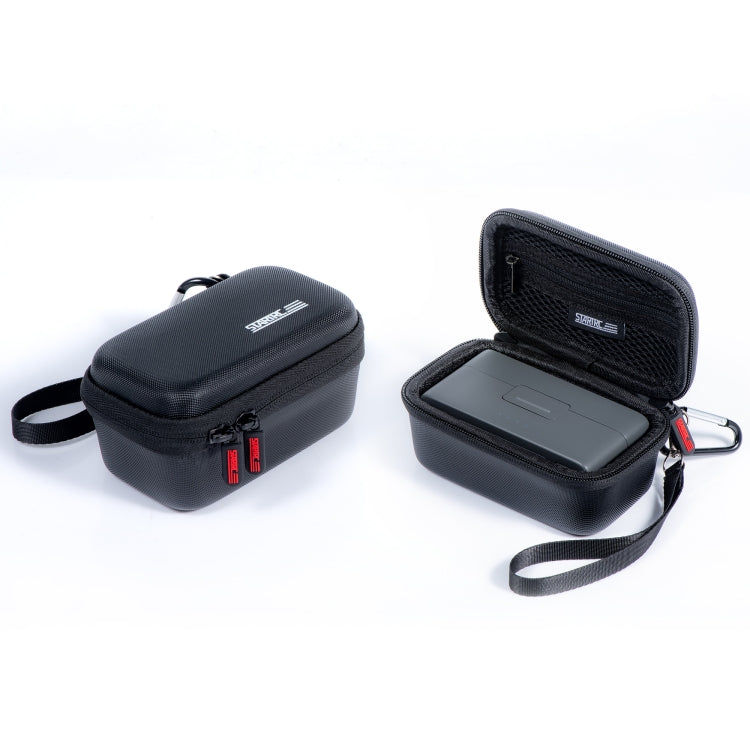 For DJI MIC 2 STARTRC Diamond Texture PU Portable Carry Case with Carabiner & Strap (Black) - DJI Mic Series by STARTRC | Online Shopping UK | buy2fix