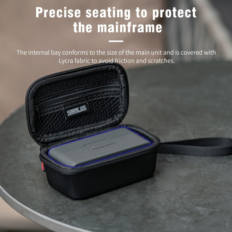 For DJI MIC 2 STARTRC Diamond Texture PU Portable Carry Case with Carabiner & Strap (Black) - DJI Mic Series by STARTRC | Online Shopping UK | buy2fix