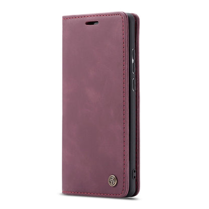 CaseMe-013 Multi-functional Retro Frosted Horizontal Flip Leather Case with Card Slot & Holder & Wallet For Galaxy A20e(Wine Red) - Galaxy Phone Cases by CaseMe | Online Shopping UK | buy2fix