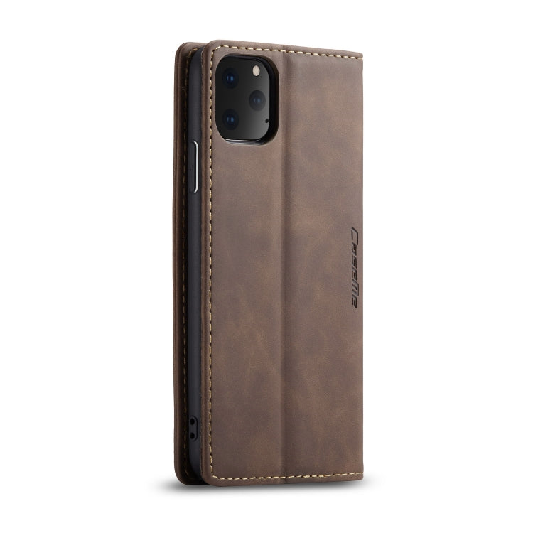 CaseMe-013 Multifunctional Horizontal Flip Leather Case with Card Slot & Holder & Wallet for iPhone 11 Pro(coffee) - Apple Accessories by CaseMe | Online Shopping UK | buy2fix