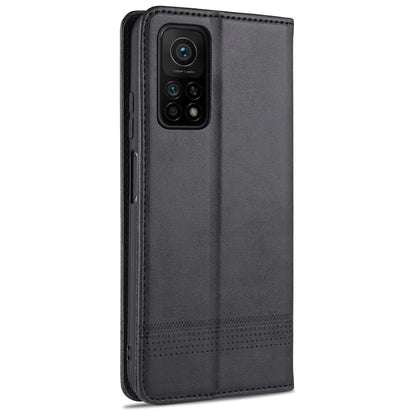 For Xiaomi Mi 10T / 10T Pro / Redmi K30s AZNS Magnetic Calf Texture Horizontal Flip Leather Case with Card Slots & Holder & Wallet(Black) - Xiaomi Cases by AZNS | Online Shopping UK | buy2fix