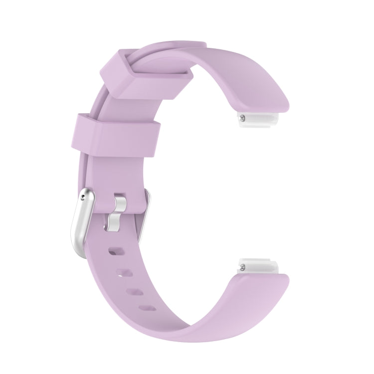 For Fitbit Inspire 2 TPE Watch Band, Size:S(Light Purple) - Smart Wear by buy2fix | Online Shopping UK | buy2fix