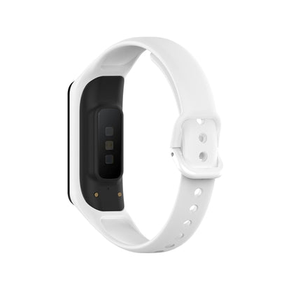 For Samsung Galaxy Fit 2 Silicone Watch Band(White) - Smart Wear by buy2fix | Online Shopping UK | buy2fix