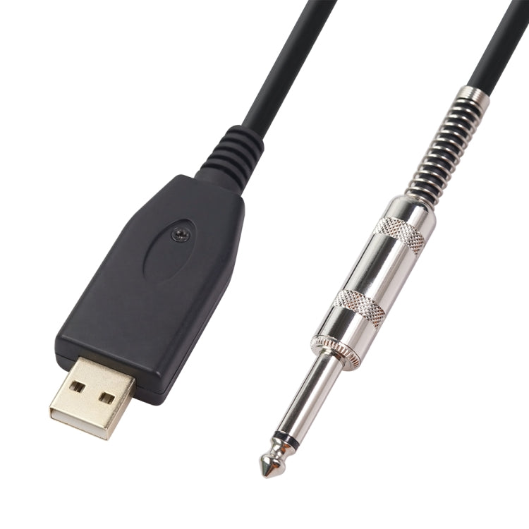 US48S USB to 6.35mm Electric Guitar Recording Cable, Cable Length:3m - Consumer Electronics by buy2fix | Online Shopping UK | buy2fix