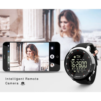 Lokmat MK18 1.1 inch Circle Screen IP68 Waterproof Smart Watch, Support Information Reminder / Remote Camera / Walking Motion Monitor(Silver) - Smart Wear by Lokmat | Online Shopping UK | buy2fix