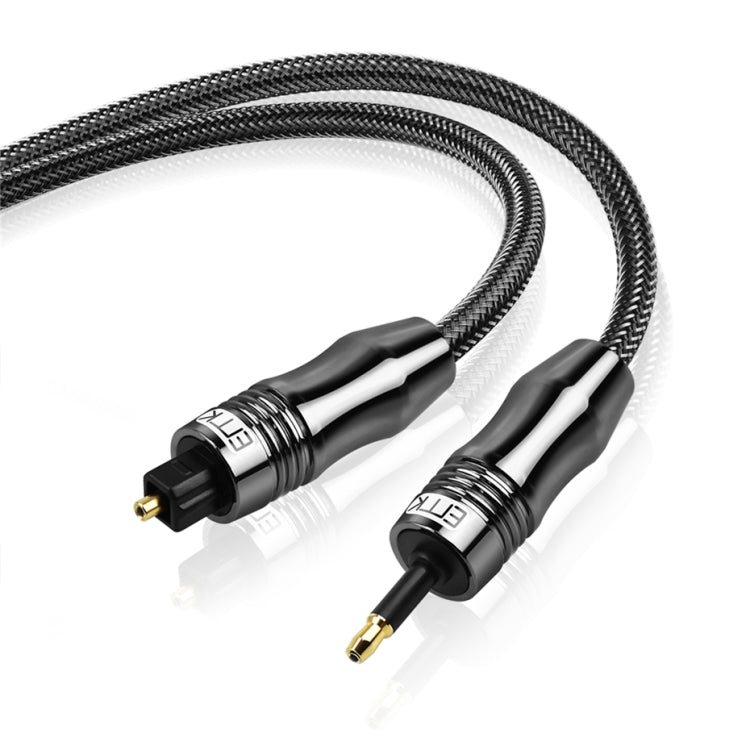 EMK OD6.0mm 3.5mm Digital Sound Toslink to Mini Toslink Digital Optical Audio Cable, Length:5m -  by EMK | Online Shopping UK | buy2fix
