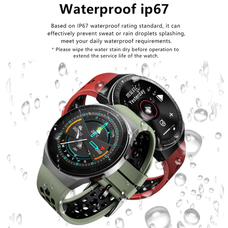 MT3 1.28 inch TFT Screen IP67 Waterproof Smart Watch, Support Bluetooth Call / Sleep Monitoring / Heart Rate Monitoring(Red) - Smart Wear by buy2fix | Online Shopping UK | buy2fix