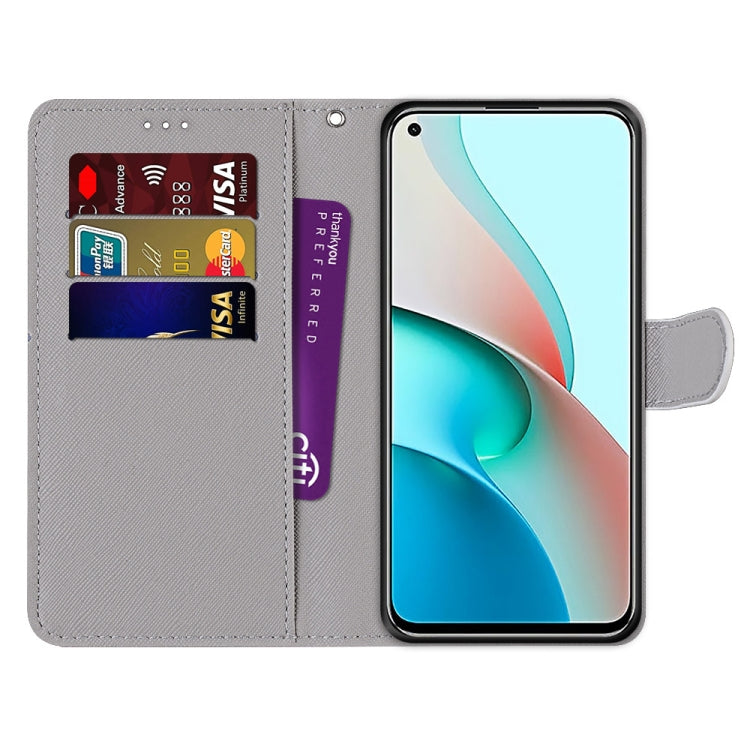 For Xiaomi Redmi Note 9 5G / Note 9T Coloured Drawing Cross Texture Horizontal Flip PU Leather Case with Holder & Card Slots & Wallet & Lanyard(Pink Green Leaf) - Mobile Accessories by buy2fix | Online Shopping UK | buy2fix