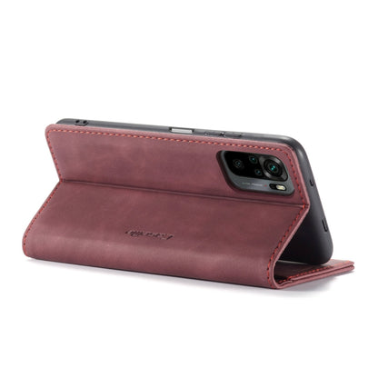 For Xiaomi Redmi Note 10 4G / Note 10s CaseMe 013 Multifunctional Horizontal Flip Leather Case with Holder & Card Slot & Wallet(Wine Red) - Xiaomi Cases by CaseMe | Online Shopping UK | buy2fix