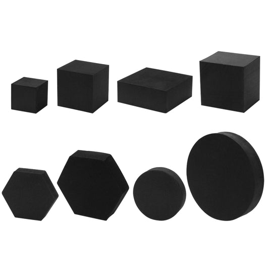 8 in 1 Different Sizes Geometric Cube Solid Color Photography Photo Background Table Shooting Foam Props (Black) - Camera Accessories by buy2fix | Online Shopping UK | buy2fix