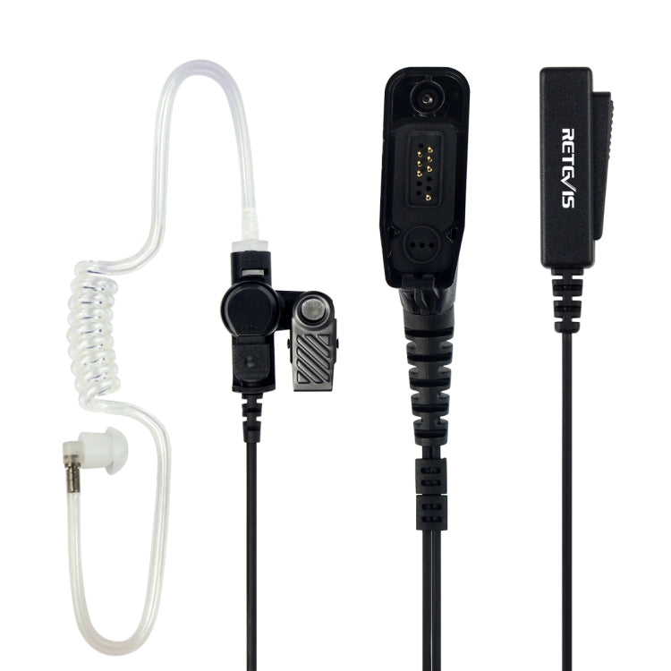 RETEVIS R-1M21 Two-wire Large PTT Acoustic Tube Earphone Microphone for Motorola XPR6000/XPR6550/DP4800/DP4801 - Microphones & Headsets by RETEVIS | Online Shopping UK | buy2fix