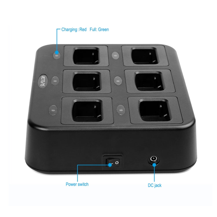 RETEVIS RTC777 Six-Way Walkie Talkie Charger for Retevis H777, AU Plug - Consumer Electronics by RETEVIS | Online Shopping UK | buy2fix