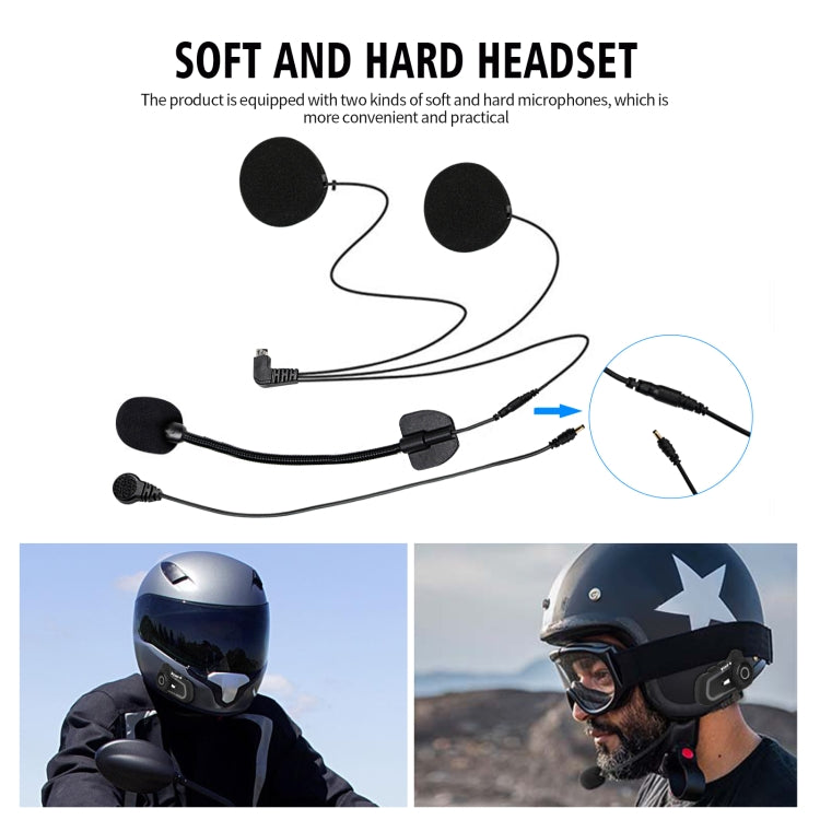 WUPP CS-1412C1 Bluetooth 5.1 S2 Motorcycle Helmet Full Duplex Bluetooth Intercom Headset Earphone(Grey) - Consumer Electronics by buy2fix | Online Shopping UK | buy2fix