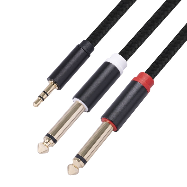 3683 3.5mm Male to Dual 6.35mm Male Audio Cable, Cable Length:3m(Black) - Aux Cable by buy2fix | Online Shopping UK | buy2fix