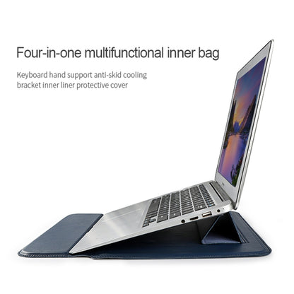 PU08 Multifunctional Notebook PU Liner Bag, Size:14.1-15.4 inch(Black) - 15 inch by buy2fix | Online Shopping UK | buy2fix