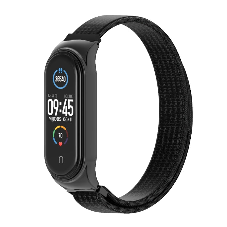 For Xiaomi Mi Band 6 / 5 / 4 / 3 Mijobs CS Breathable Nylon Watch Band(Black) - Watch Bands by MIJOBS | Online Shopping UK | buy2fix