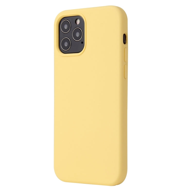 For iPhone 13 mini Solid Color Liquid Silicone Shockproof Protective Case (Yellow) - iPhone 13 mini Cases by buy2fix | Online Shopping UK | buy2fix