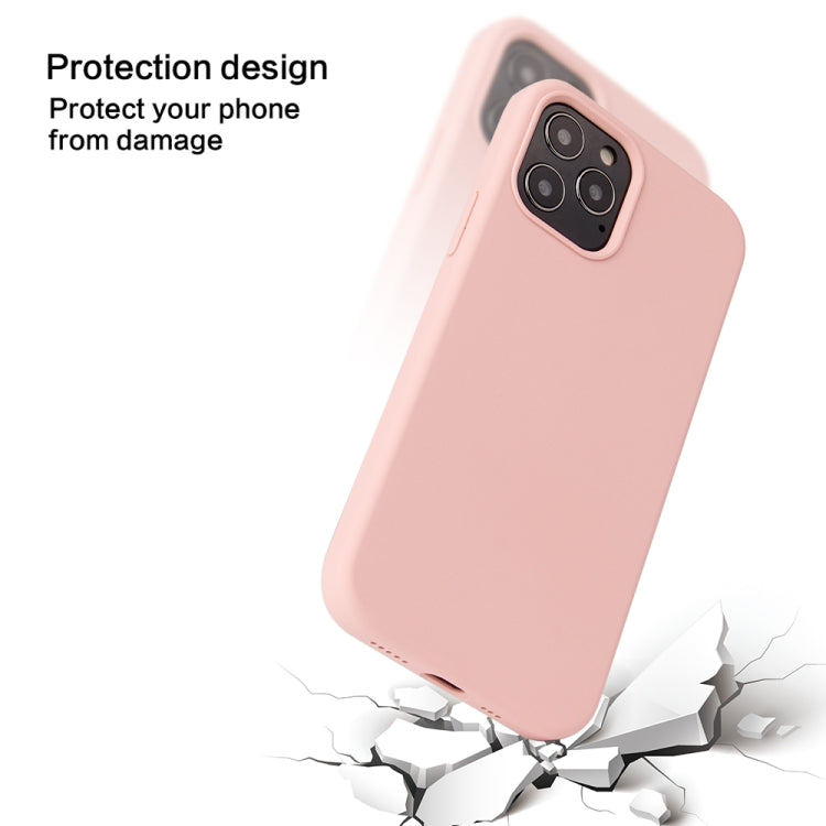 For iPhone 13 mini Solid Color Liquid Silicone Shockproof Protective Case (White) - iPhone 13 mini Cases by buy2fix | Online Shopping UK | buy2fix