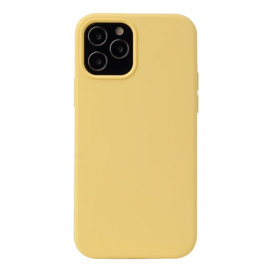 For iPhone 13 Solid Color Liquid Silicone Shockproof Protective Case(Yellow) - iPhone 13 Cases by buy2fix | Online Shopping UK | buy2fix