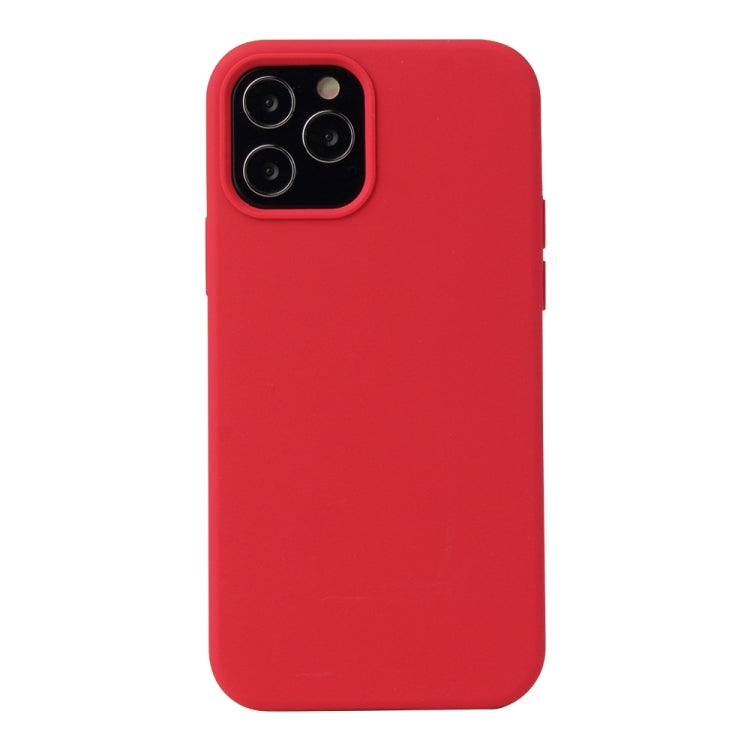 For iPhone 13 Pro Solid Color Liquid Silicone Shockproof Protective Case (Carmine) - iPhone 13 Pro Cases by buy2fix | Online Shopping UK | buy2fix