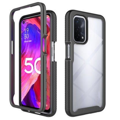 For OPPO A54 5G / A74 5G Starry Sky Solid Color Series Shockproof PC + TPU Case(Black) - OPPO & vivo Accessories by buy2fix | Online Shopping UK | buy2fix