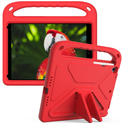 For iPad 10.2 2021 / 2020 / 2019 Handle Portable EVA Shockproof Protective Case with Triangle Holder(Red) - iPad 10.2 Cases by buy2fix | Online Shopping UK | buy2fix