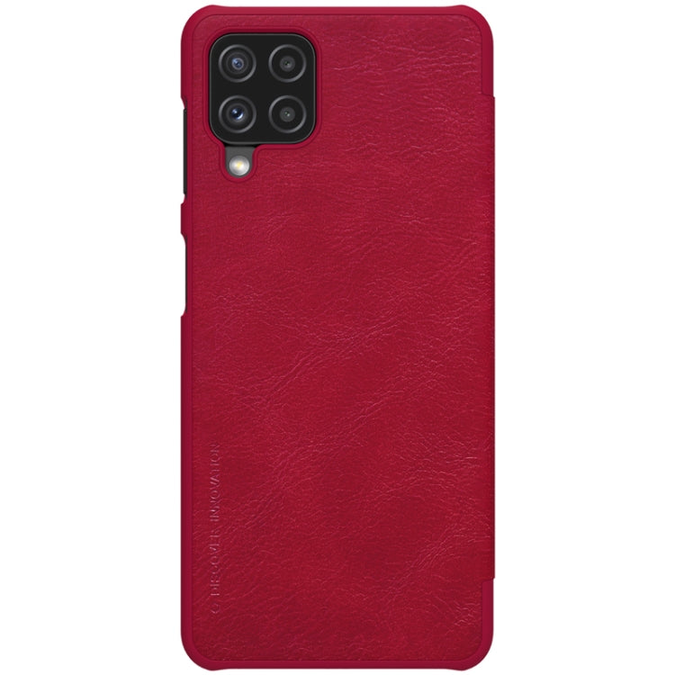 For Samsung Galaxy A22 4G LTE NILLKIN QIN Series Crazy Horse Texture Horizontal Flip Leather Case(Red) - Galaxy Phone Cases by NILLKIN | Online Shopping UK | buy2fix