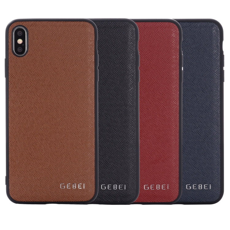 For iPhone 11 GEBEI Full-coverage Shockproof Leather Protective Case(Brown) - iPhone 11 Cases by GEBEI | Online Shopping UK | buy2fix