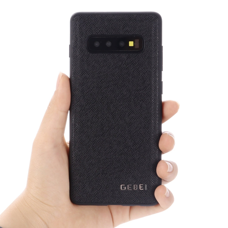 For Galaxy S10 GEBEI Full-coverage Shockproof Leather Protective Case(Red) - Galaxy Phone Cases by GEBEI | Online Shopping UK | buy2fix