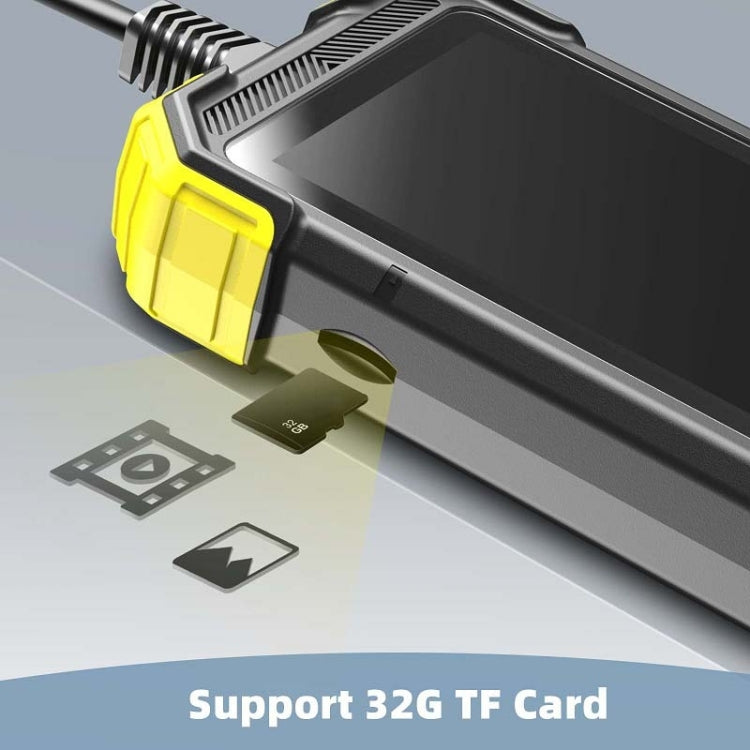 Y19 7.9mm Dual Lens Hand-held Hard-wire Endoscope with 4.3-inch IPS Color LCD Screen, Cable Length:10m(Yellow) - Consumer Electronics by buy2fix | Online Shopping UK | buy2fix