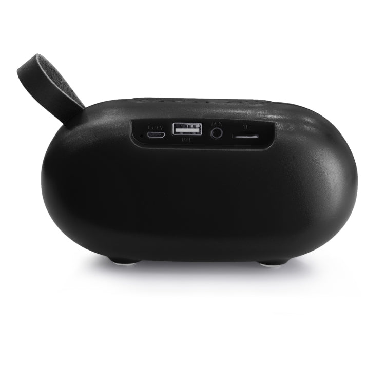 New Rixing NR-105 Mini TWS Metal Bluetooth Speaker Support Hands-free Call / FM(Black) - Mini Speaker by New Rixing | Online Shopping UK | buy2fix