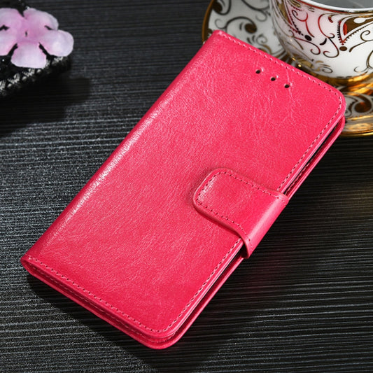 For Ulefone Note 11P Crystal Texture Horizontal Flip Leather Case with Holder & Card Slots & Wallet(Rose Red) - Mobile Accessories by buy2fix | Online Shopping UK | buy2fix